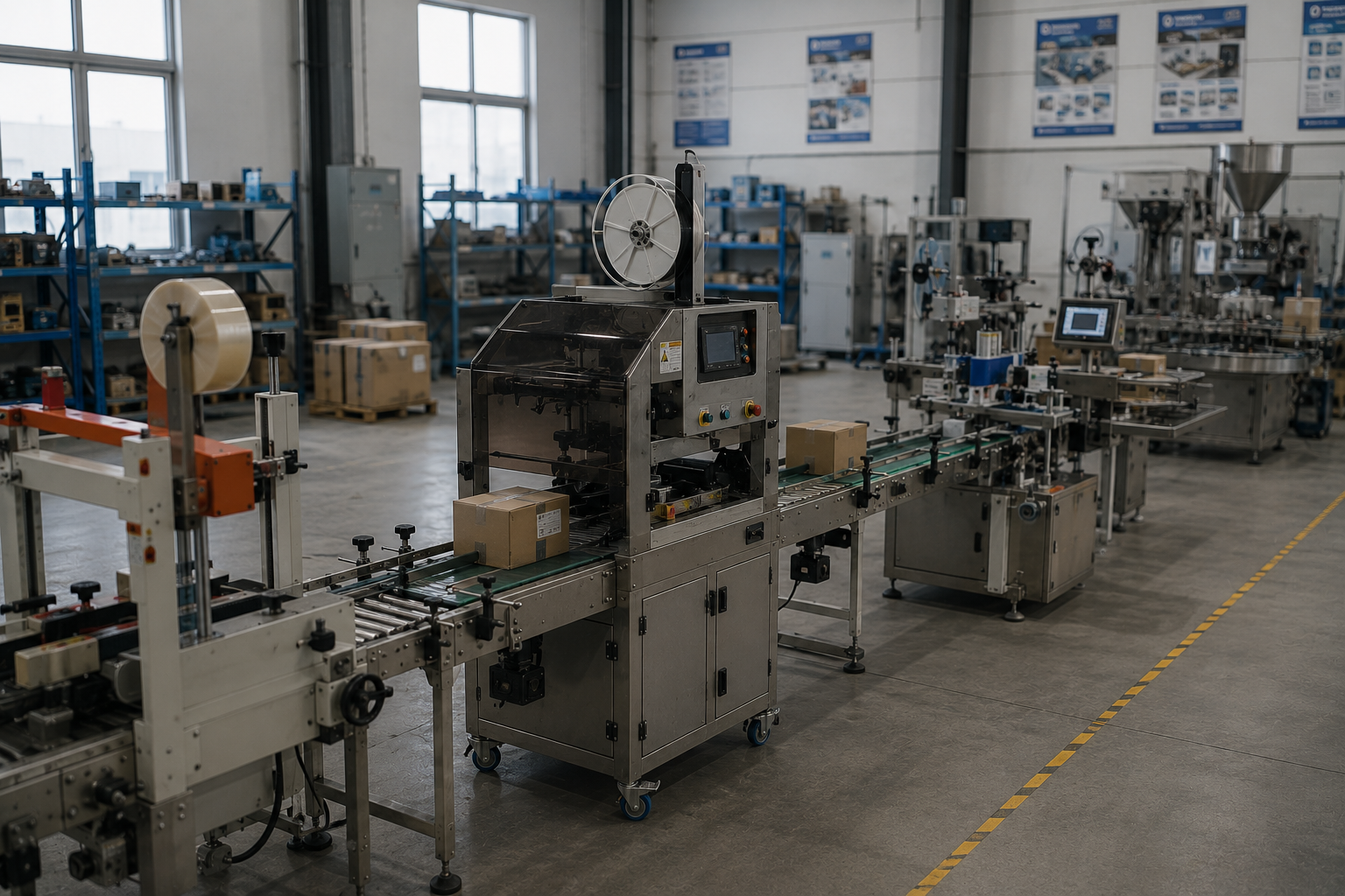 Small packaging line for light production and wholesale projects